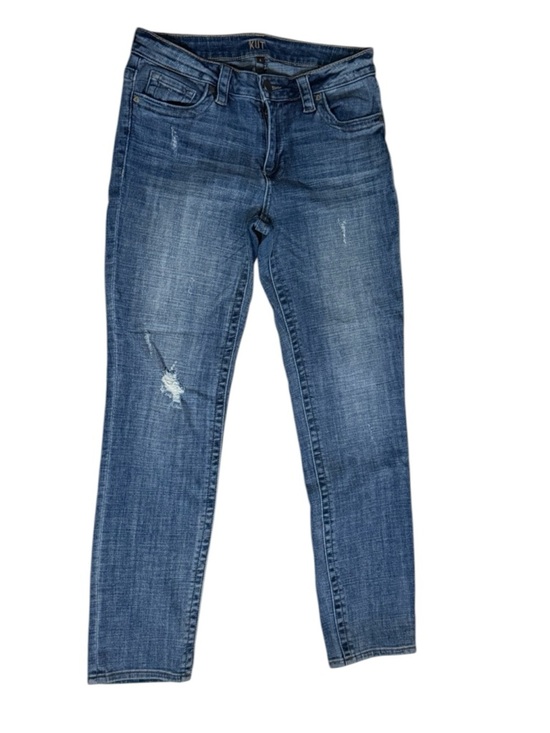 Kut from the Kloth Denim - Kut from the Kloth Blue Distressed Straight Leg Women's Jeans Size 4